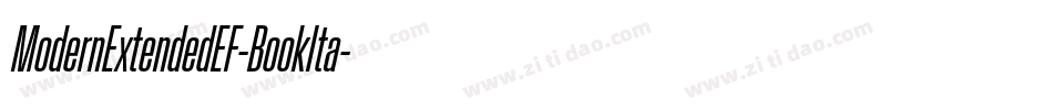 ModernExtendedEF-BookIta字体转换