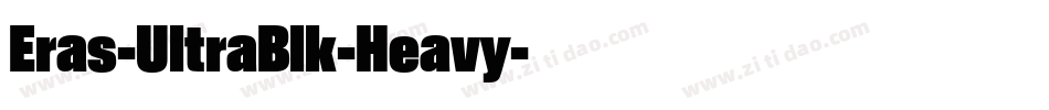 Eras-UltraBlk-Heavy字体转换