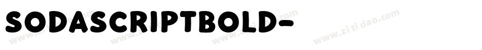 SodaScriptBold字体转换