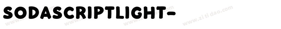 SodaScriptLight字体转换