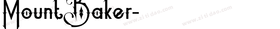 MountBaker字体转换
