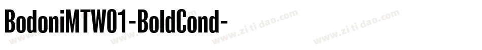 BodoniMTW01-BoldCond字体转换