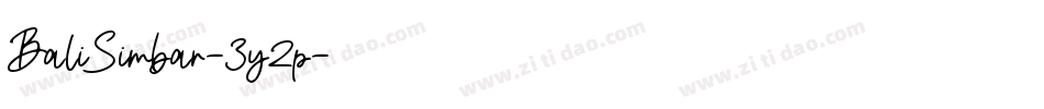 BaliSimbar-3y2p字体转换