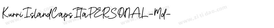 KurriIslandCapsItaPERSONAL-Md字体转换