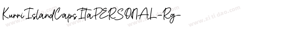 KurriIslandCapsItaPERSONAL-Rg字体转换