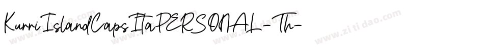 KurriIslandCapsItaPERSONAL-Th字体转换