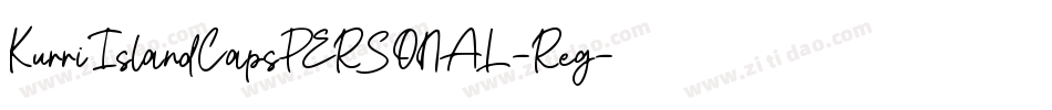 KurriIslandCapsPERSONAL-Reg字体转换