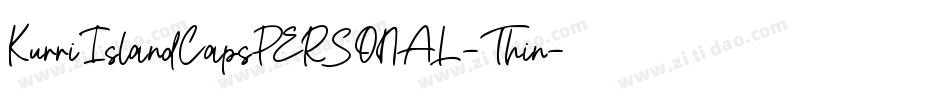 KurriIslandCapsPERSONAL-Thin字体转换