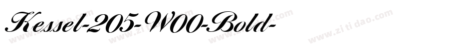 Kessel-205-W00-Bold字体转换