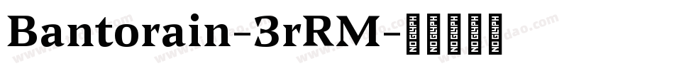 Bantorain-3rRM字体转换