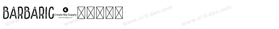 barbaric字体转换