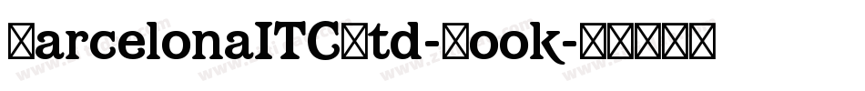 BarcelonaITCStd-Book字体转换
