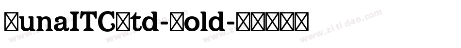 LunaITCStd-Bold字体转换