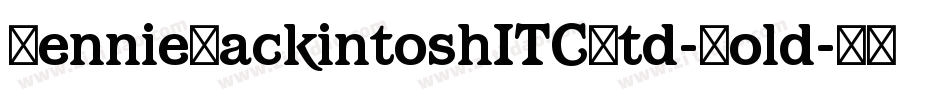 RennieMackintoshITCStd-Bold字体转换