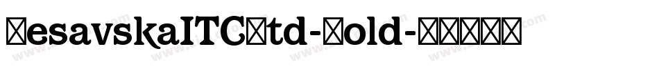 ResavskaITCStd-Bold字体转换