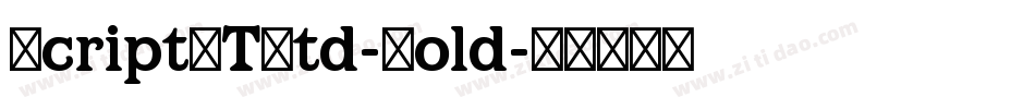 ScriptMTStd-Bold字体转换