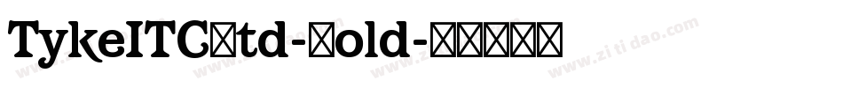 TykeITCStd-Bold字体转换