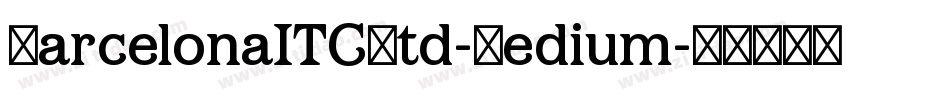 BarcelonaITCStd-Medium字体转换