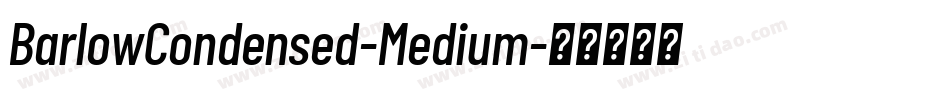BarlowCondensed-Medium字体转换
