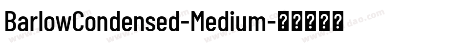 BarlowCondensed-Medium字体转换