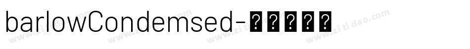 barlowCondemsed字体转换