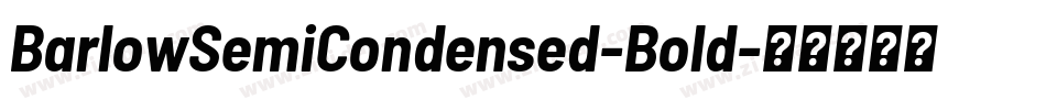 BarlowSemiCondensed-Bold字体转换