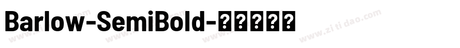 Barlow-SemiBold字体转换