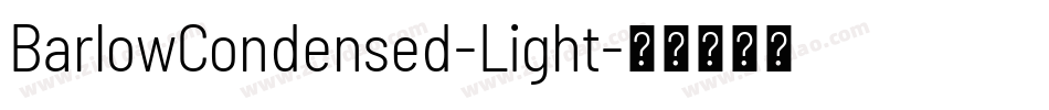 BarlowCondensed-Light字体转换