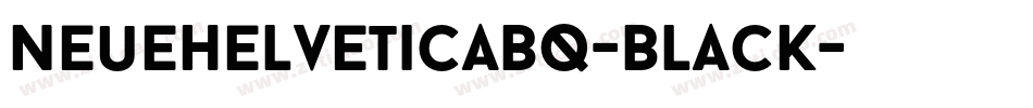 NeueHelveticaBQ-Black字体转换