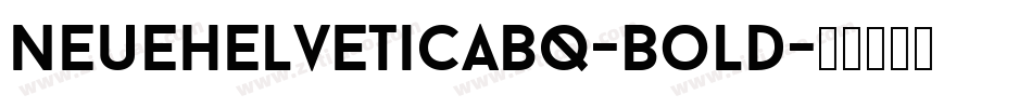NeueHelveticaBQ-Bold字体转换