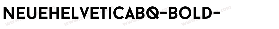 NeueHelveticaBQ-Bold字体转换