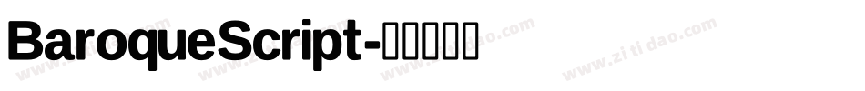 BaroqueScript字体转换