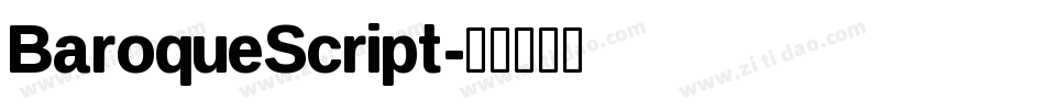BaroqueScript字体转换