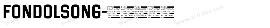 Fondolsong字体转换