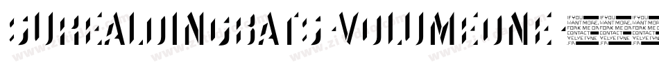 SuRealDingbats-VolumeOne字体转换