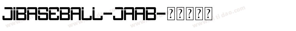 JiBaseball-JaaB字体转换