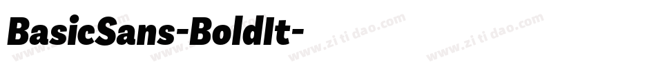 BasicSans-BoldIt字体转换