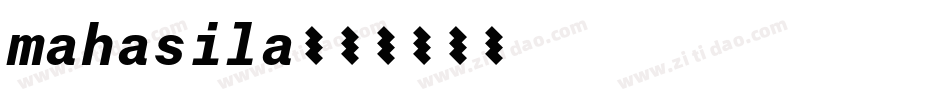 mahasila字体转换