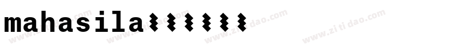 mahasila字体转换