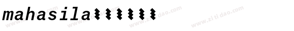 mahasila字体转换