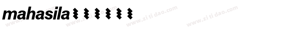 mahasila字体转换