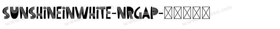SunshineInWhite-nRgAP字体转换