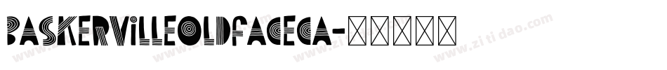 baskervilleoldfaceca字体转换