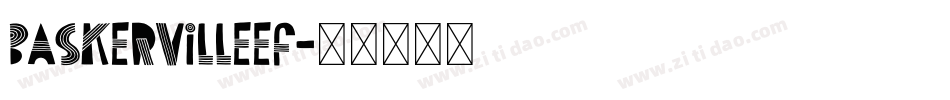 BaskervilleEF字体转换