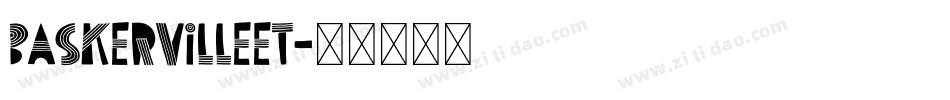 BaskervilleET字体转换