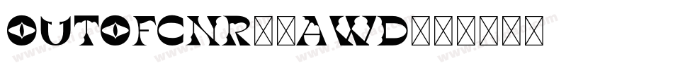 OutOfCnr-7AwD字体转换