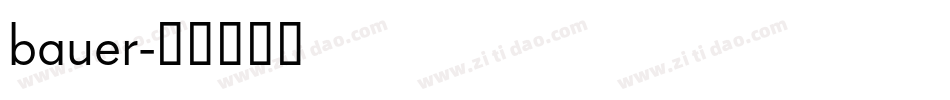 bauer字体转换