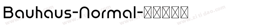 Bauhaus-Normal字体转换