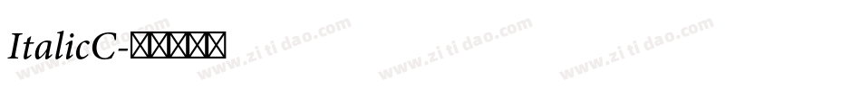 ItalicC字体转换