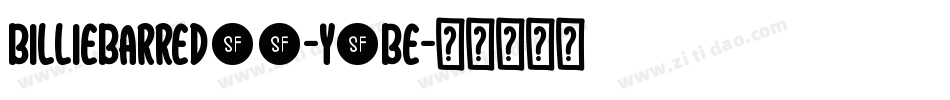 Billiebarred06-y2Be字体转换